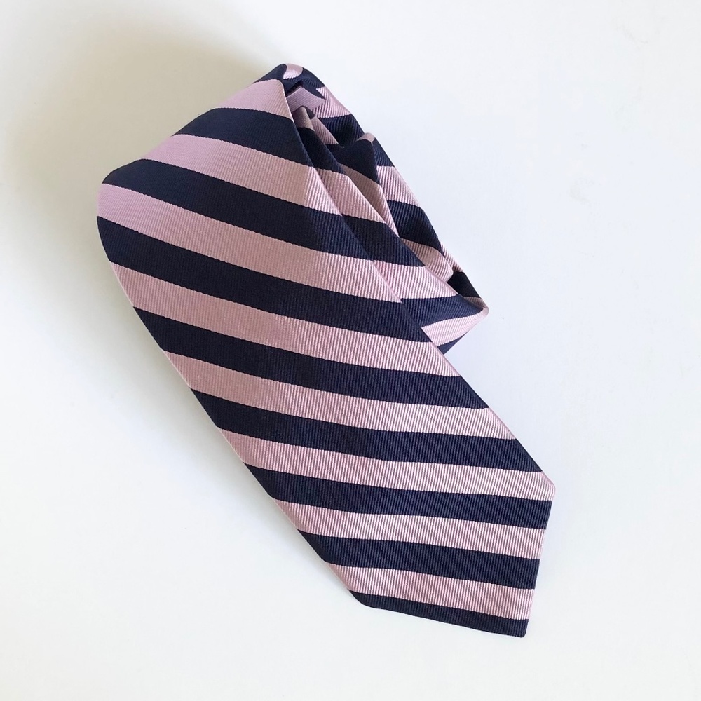Brooks Brothers BB#4 Rep Tie in Pink/Navy NWT 100% Silk Made in Italy